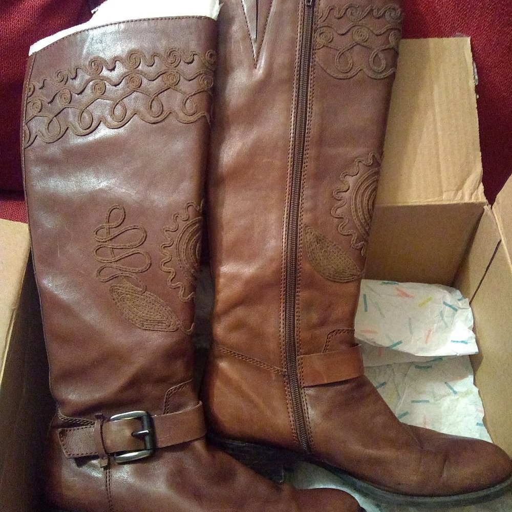 Embroidered boots